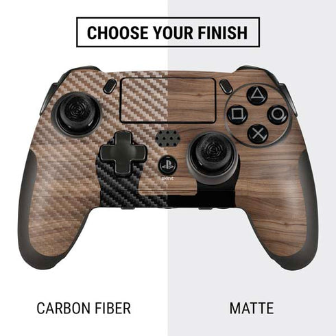 Natural Walnut Wood PlayStation Scuf Vantage 2 Controller Skin